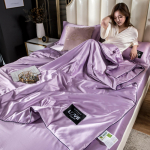 Luksuslik emulatsioon, siidist tepitud tekk, satiinroosa t&auml;iskasvanutele m&otilde;eldud kevadsuvised tekid kvaliteetsed pehmed pehmed ja lahedad tekk 200x230cm 79x90inch