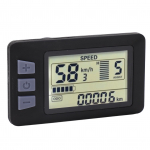 P3H Elektriratta LCD-ekraanipaneel 24V 36V 48V 60V koos 6-kontaktilise veekindla juhtme jaoks Elektrirattale