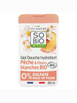 Moisturizing Shower Gel with Organic Peach and White Flowers the 450mL bottle