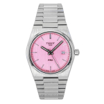 Tissot PRX Roostevabast terasest Roosa sihverkvarts T137.210.11.331.00 100M Naistekell roosa