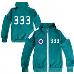 Lapsed Poisid T&uuml;drukud M&auml;ngija Hooaeg 2 Prindiga Pikkade Varrukatega Lukuga Jakk Mantel Komplekt X 456 O 230 R&otilde;ivad Halloween Cosplay Kost&uuml;&uuml;m 160cm