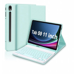 Samsung A9 Plus tahvelarvuti &uuml;mbris koos S9 FE eemaldatava Bluetooth klaviatuuri ja hiirega - A78 kaitsekate Tab S9FE