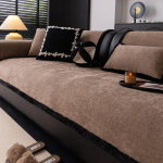 Luksuslik &scaron;enillist diivanikate matt elutuppa Universaalne libisemiskindel diivanikate L-kujulisele diivanile Diivanikaitse Kodukaunistus 110x160cm kohv