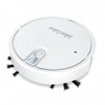 Viis-&uuml;hes juhtmevaba robottolmuimeja LED-atmosf&auml;&auml;rivalgustitega Vaikne tolmuimejaga p&uuml;hkimine niisutav tolmuimeja valge