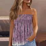 Naiste topid, armas seksikas &otilde;lavaba mustriga varrukateta T-s&auml;rk L armee roheline v&auml;rv