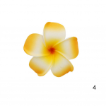 Naiste v&otilde;ltsmuna Plumeria lilleline juukseklambri aksessuaarid Hawaii peo pulmade Barrette juuste aksessuaarid MIT oranž