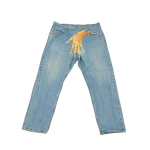 RogueWave Streetwear Jeans Y2K Gooti Hip Hop S&otilde;rmede Graafilise Prindiga Retro Sinised Kotakad Teksad Meestele Naistele Moodsad K&otilde;rge V&ouml;&ouml;koht Lai Jalg P&uuml;ksid XXL gray