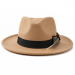 Villane meeste m&uuml;ts, moodne ja k&otilde;rgekvaliteediline, sulgjas virsiku s&uuml;damega pidulik m&uuml;ts naistele, kvaliteetne ratsuk&uuml;bar