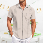 Meeste vabaaja l&uuml;hikeste varrukatega s&auml;rk, slim fit, stiilne meeste havai tr&uuml;kk XXL