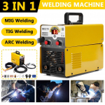 3 &uuml;hes MIG keevitusmasin poolautomaatne inverter TIG argoonkaarkeevitus gaasivaba MIG keevitaja s&uuml;nergiline MIG kaarkeevitus TIG keevitaja 31,5*15,5*23cm
