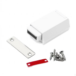 Door Latch for Push to Open Mechanism, Cabinet Hardware Kitchen Drawers valge
