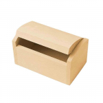 Dekoratiivne karp - T&auml;psustamata - V&auml;ike karp - Looduslik puit - Pruun - 7 x 4 x 3,80 cm