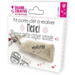 Kit porte-cl&eacute;s &agrave; r&eacute;aliser - Cadeau de Ma&icirc;tresse/ ma&icirc;tre beež