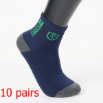 1/5 paari meeste higi neelavad ja desodoreerivad sokid Meeste vabaaja igap&auml;evased keskmise toruga sokid tr&uuml;kitud kilpmustriga sokid spordisokid 10 pairs