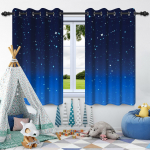 2 tk Kuu T&auml;hed Akna Kardinad Laste Magamistuba Kodu Elutuba Kaunistus Pimendav Kardin Soojusisolatsioon M&uuml;rasummutus 60x140cm 2pcs