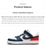 Nike Court Borough Low 2 PS USA Laste tossud Valge Kesk&ouml;&ouml;-Tumesinine Must DO7447-101 28