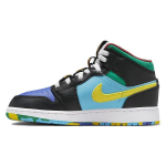 Air Jordan 1 Mid SS GS Championships Laste tossud Mitmev&auml;rviline Must Opti-Kollane FD1317-007 36