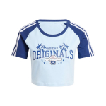 Adidas Originals X Hello Kitty Cinnamoroll Graafiline V&auml;rviplokk Sportlik T-s&auml;rk Naiste Topid Roosa Sinine JH3175 S