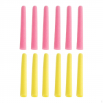 12 .75" Portable Trampoline Pole Replacement Foam Covers for Protecting Tubes And Jumping Beds, Pink Yellow