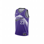 Nike Dri-Fit NBA Swingman S&auml;rk T&auml;he Numbrimustriga Prinditud Korvpallivest City Edition 2023/24 Hooaeg Utah Jazz Markkanen 23 Meeste s&auml;rk DX8521-507 M