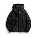 Uus tuule- ja veekindel jope meestele ja naistele Vaba &Uuml;ksik V&auml;lis&otilde;hu Vaba aja Matkamise Jope 4XL black