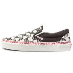 Vans Slip-On J&auml;nese Aasta T&auml;htkuju Nahast Kangast Ruuduline Madalad Skate Kingad Unisex Tossud Must Valge VN0A5JLXBMA 34.5