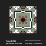 400x400 Roheline Prantsuse Retro V&auml;ikese &Otilde;ie Keraamiline Plaat K&ouml;&ouml;ki, Vannituppa, R&otilde;dule ja P&otilde;randale 400*400
