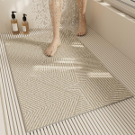 Pestav libisemiskindel vannitoamatt - Mustust h&uuml;lgav, kergesti puhastatav, &otilde;&otilde;nes disainiga jalamatt 80*120cm