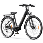 Elektriline jalgratas ONESPORT OT07 250W mootor City elektriline jalgratas Tippkiirus 25 km/h 36V 14Ah Maksimaalne s&otilde;iduulatus 90 km Kandev&otilde;ime 120 kg 36V 14AH must