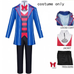 Vox Cosplay Kost&uuml;&uuml;m Koomiks El Uniform &Uuml;likond Riietus Halloween Karneval J&otilde;ulud Kost&uuml;&uuml;mid Sinine Punane &Uuml;likond Anime T&auml;iskomplekt M