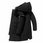 Meeste keskmise pikkusega paksendatud talvine udunjope - Korea stiilis trendikas parka XL (150-160 jin)