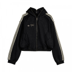 Adidas Originals X Thug Club Collaboration Teamgeist Sports Hoodie Striped Comfortable Sweatshirt Unisex hoodies KC2209 XS