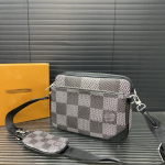 Meeste veekindel klassikaline crossbody &otilde;lakott 25x18 hall v&auml;rv