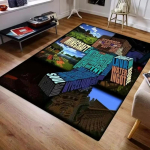 Stiilne 3D M-C Pikselkunsti Vaip Elutuba Magamistuba Vaip Lihtsalt Puhastatav Vaip Vastupidav Mugav Diivani Tooli Kodu Dekoor 120*160cm