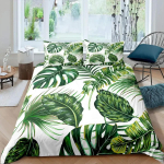 Palmilehtede Banaanilehtede Voodipesu Komplekt &Uuml;he Twin Kahekohaline Queen King Cal King Suurusega Voodipesu Komplekt AU Single 140x210cm
