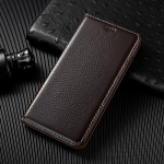 Luksuslik ehtsast nahast &uuml;mbris Samsung Galaxy S25 S24 S23 S22 S21 S20 Ultra FE S10 S10e S9 S8 Plus jaoks Klapp-pesaga rahakott-kate coque For Galaxy S25 Edge kohv