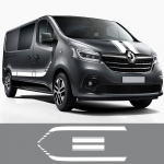 Renault Trafic 2 3 MK3 MK2 jaoks kaubiku auto ukse k&uuml;lje graafika kleebised Vin&uuml;&uuml;l kile kapoti kleebised h&auml;&auml;lestus L1 For SWB
