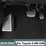 Toyota C-HR CHR 2016 2017 2018 jaoks Auto Gaasipedaali Piduripeadali Katte Jalatugi Libisemisvastased Padjad Footrest 1pcs Silver