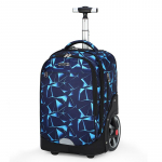 P&otilde;hikooli&otilde;pilased kannavad ja t&otilde;mbavad kaheotstarbelisi suurte ratastega k&auml;ruga koolikotte, millega saab trepist &uuml;les ronida FY0188 32CM x 25CM x 51CM