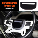 Glossy Black Steering wheel Trim Sticker For Land Rover Defender L663 20-24