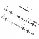 1 tk 11T HS250 ajamiratas Hisun 250CC UTV jaoks P013000224110000 22308-013-0000 11 hammast Asendusosad