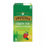 Twinings roheline tee sidruni ja meega, 25 teekotti| Pakk 1| T&auml;iuslikult tasakaalustatud ja v&auml;rskendav maitse| Magus mesi ja hapukas sidrun