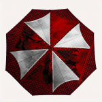 1 tk Resident Evil Umbrella Corporation Automaatne avamine/sulgemine, 8-ribiline raudraam, Kompaktne kokkupandav vihmavari Aastaringselt kaasaskantav vihmavari reisimiseks, t&ouml;&ouml;le s&otilde;itmiseks