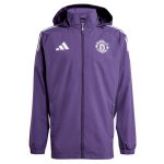 Adidas Manchester United 2025/26 Hooaeg Veekindel Kapuutsiga K&otilde;ikide Ilmastikutingimuste Jakk Meeste Jakk JP3101 M blue