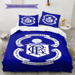 Rangers F.C Muster Voodipesu, Tekikomplekt Tekikate Padjap&uuml;&uuml;r Kodu S&uuml;nnip&auml;evakingitus (1 * tekikott + 2 * padjap&uuml;&uuml;ri, ilma s&uuml;damikuta) 135x200cm