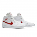 Air Jordan Wmns Air Jordan 1 Mid Valge University Punane BQ6472-106 EU 36 punane/valge