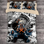 Populaarne anime Minu kangelane Akadeemia Tekikate Komplekt HD Tekikate Laste Voodipesu Komplektid Voodipesu Magamistoa Dekoor AU Single(140*210cm)3pcs