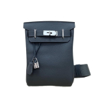 26 Uus esimese kihi veisenahast togo ruudukujuline v&otilde;tmeaugu rinnakott unisex nahast v&ouml;&ouml;kotid diagonaalne &otilde;lakott moodne seljakott 18x6x19cm gray