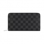 Louis Vuitton Damier Graphite T&otilde;mblukuga Kaetud L&otilde;uendist Ja Nahast Rahakott Meeste Rahakott Graafithall N60111 Basic Set (Bag+Dust Bag)