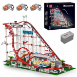 Jouet de construction - Mould King - 11014 Red Roller Coaster Clamp - 3646 pi&egrave;ces - STEM - 14 ans et plus valge